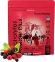 אבקהVitamin אלקטרוליט אבקת פלוס (20 משרתות) אבקת Raspberry Electrolyte אבקת Zero Calorie Keto,0 סוכר, No Maltodextrin, 1000mg Potassium, 120 מ"ג Calcium, 120 מ"ג מגנזיום, מלח ההימלאיה ורוד