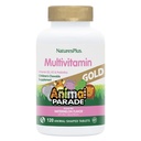 NaturesPlus Animal Parade Gold Multivitamin Children's Chewables - Watermelon Flavor - 120 טבליות בעלות חיים, Pack of 2 - ויטמין D3, K2 & Probiotics - טבעוני, גלוטן חינם - 120 סך הכל משרתות