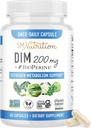 Supplement 200 mg | Estrogen Balance for Women & Men | Hormonal Acne, Hormone Balance, Menopause & Antioxidant Support | Clean Label Project Certified, Vegan & Soy Free Diindolylmethane | 60 Ct.