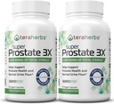 Tera Herbs Super Prostate 3X - בקרת הריון, איזון הורמונלי ותמיכה עבור Enlarged Prostate & Frequent Urination - תוספי Prostate עבור גברים w/Beta Sitosterol לא Saw Palmetto (2 Pack)