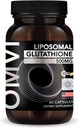OMVI Formulas, Liposomal Glutathione קפסולות, העליונות Absorption, Powerful Antioxidant, Liver Detox, Immune Enhancer, Antioxidant Supplement for Energy, Brain, Skin, Liver Health (500mg, 60Capsules)