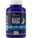 Sleep Prime Natural Sleep Aid for Adult אקסטרה Power - Deep Sleep Supplement - Herbal Sleep Pill - Stress Relief - Melatonin, GABA - 60 Veggie caps