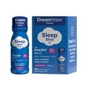 Dream Water Sleep Aid Drink; Melatonin 5 מ"ג, GABA, 5-HTP; Zero Sugar, Natural Flavors, no added Colors, 2.5 oz Liquid Sleep Shots, Snoozeberry, 4CountCount