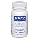 Pure Encapsulations B12 Folate - תוספת אנרגיה לתמיכה Nerves, אנרגיה metabolism ותמיכה קוגניטיבית * - עם ויטמין B Folate כמו Metafolin - 60 קפסולות