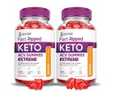 (2 Pack) Fast Ripped Keto ACV Gummies Extreme 2000MG Fast Ripped Ketomies Apple Cider Vinegar פורמולה עם אבקת מיץ Pomegranate B12 טבעוני non GMO 120 חניכיים