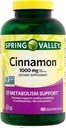 עמק האביב Cinnamon תוספת 1000mg, 400 קפסולות צמחוניות, מכיל קסיה, לא Ceylon. תוספת צמחית לבריאות כללית לואל