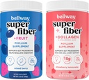 Bellway Super סיבים אבקה + פירות, מעורב ברי סופר סיבים אבקת + קולגן, Strawberry Lemonade