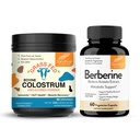 אבקת ה Bovine Colostrum Pure של Sandhu for Humans & Berberine HCL תוספי 500 מ"ג לקפסולה