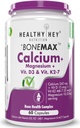 Calcium עם Magnesium, ויטמין D3 & ויטמין K2- Mk7 - BoneMax - Bone Health Complex - 60 קפסולות ירקות