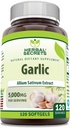 Herbal Secrets Garlic תוסף | 5000 Mg Per Serve | 120 Softgels | Non-GMO | Gluten Free | Made in USA