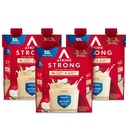 Atkins חזק חלבון שקד, Vanilla Flavored, 30g חלבון, דלת פחמימות ושקית סוכר נמוכה, Keto Friendly, Gluten Free, השרירים ו- Gut Health Support Complex, 12 Count
