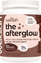 Wellah the Afterglow Multi Collagen חלבונים + Beauty (30 משרתים, שוקולד) - שיער, עור, ריח ותמיכה משותפת - Non-GMO & Gluten Free