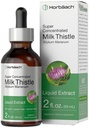 Horbäach Milk Thistle לחלץ נוזל | 2 fl oz | אלכוהול חינם | Vegetarian, non-GMO & Gluten Free