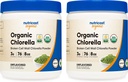 מזון אורגני Chlorella 8oz (.5 LBs) (2 בקבוקים) - 3000 מ"ג פרי לשרת