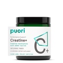 אבקת Monohydrate Puori Creatine Monohydrate עם טאורין - אבקת Creatine Unflavored Creatine, תוספת טרום עבודה עבור גברים ונשים - שריר בונה, שיפור ביצועים ופיתוח כוח - 60 משרתים