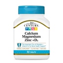 בסביבה הקרובה של 21st Century Cal Mag Zinc +D Tablets, 90 Count