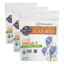 גן החיים 100% אורגני פלאקס ראה, קר Milled Premium Golden Flaxseed Meal for Women and Men, 2g אומגה 3, Lignans, 3g סיבים, 3g חלבונים, One Ingredient, Preservative חינם, 28 משרתות (Pack of 3)