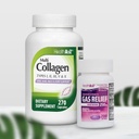 HealthA2Z® Super Savings Bundle Deal - Gas Relief Simethicone 250 מ"ג (200 Softgels) & Multi Collagen Pills, 1735 מ"ג (270 קפסולות קולגן)