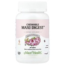 Maxi Health Chewable Digest - Natural Digestive Enzymes with Bromelain and Calcium- Quick-Acting - 90 Chewables - כשר - תומך בבריאות העיכול ונוחות משותפת לגברים ונשים