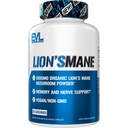 תוסף Mane Mushroom של אריה אורגני - קפסולות Mane Mushrooms Nootropics המוח תמיכה תוסף עבור Focus Memory Clarity ו- Immunity Support