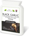 תוסף Black Garlic ללא גלוטן - High Potency Concented from Fresh Garlic Bulbs - ספא טבעוני וצמחוני - מיוצר בבריטניה (1בק)