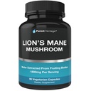 אריות אורגניות Mane Mushroom קפסולות - 1800 מ"ג של אריה Mushroom Grown בארה"ב - Nootropic Brain Supplement ו- Immune Support - Lions Mane Extract אבקת - 90 Veggie Caps