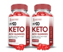 (2 Pack) Go 90 Keto ACV Gummies מתקדם פורמולה 1000MG Go90 Ketomies Apple Cider Vinegar פורמולה עם אבקת מיץ Pomegranate B12 טבעוני non GMO 120 חניכיים