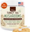 iHeartDogs טורקיה Tail Mushroom for Lumps, Bumps & Lipomas עם Bone Broth ו 6 Mushroom