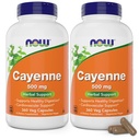 עכשיו קייאן (Capsicum annuum) 500 מ"ג, 360 Veg כמוסות (Pack of 2)
