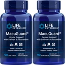 הרחבת החיים MacuGuard Ocular תמיכה 90 רכות עם Saffron & Astaxanthin