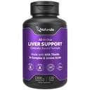 Naturalis Silymarin Milk Thistle 1300 מ"ג משופר עם B Complex & Amino Acids | 13-in-1 Liver ניקויse, Detox & תיקון | 120 Liver Essential Softgels