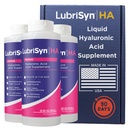 LubriSyn HA Human Liquid Hyaluronic Acid Joint Supplement, Oral HA for People, Supports Healthy Knees, Hips & Joint Function for Men & Women, Original Flavor, 30-Day Supply, 11.5 oz, 3 Pack