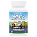 Natures Plus Animal Parade Immune Booster - ברי פלאמור טרופי - 90 טבליות Chewable בעלי חיים - מספק תמיכה במערכת החיסון - Gluten Free, Vegan - 45 משרתים