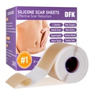 Silicone Scar Sheets, Silicone Scar Tape(1.6)x 79" Roll-2M), Reusable Professional Scar Silicone Strips, Soft Silicone Scar Sheets for Surgical Scars,Keloid, Acne Scars, Burnn Scar, C-Sectiontion