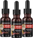 Apetropics Smart Drops - 5-in-One Fitogenic Mushroom Tincture with Lion's Mane, Cordyceps, טורקיה Tail, Chaga, Reishi - Nootropic Brain Supplement - כל אחד Watermelon Flavor, 30 משרתים (3 Pack)