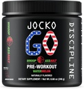 Jocko דלק טרום עבודה אבקה עם L-Citrulline, Nootropic & Caffeine עבור Endurance & Sta - Keto, Low Sugar Band for Distance ריצה, Cycling, Jiu Jitsu - 30 משרתים (מבטיח)