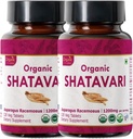Shatavari 120 טבליות | Asparagus Racemosus (Shatavari) | USDA אורגני מוסמך | תומך במערכת הבריאות והחיסון של נשים