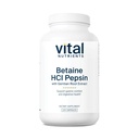 Vital Foodsents Betaine HCL פפsin עם Gentian Root לחלץ | Digestive Enzyme פורמולה לתמיכה בחלבון Digestion ו- Acent Absorption* | Gluten, Milk, Soy Free | 225 קפסולות