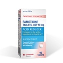 Glenmark Therapeutics Original Power Famotidine טבליות, 10 מ"ג, Acid צמצם עבור Heartburn הקלה, 90 Count
