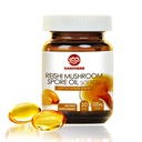 אורגני Reishi Mushroom שמן תוספת-USDA Ganoderma Lucidum לחלץ קפסולת-Immune System אנרגיה טבעית עבור בריאות & Liver Support-Vegan, Non-GMO Gluten Free, 30 Veggie Softgels