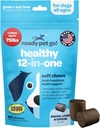 12-in-1 מלא Multivitamin לכלבים | כלב Multivitamin Chewable עם Glucosamine Chondroitin & Digestive Probiotics for Dogs of All Ages and Sizes