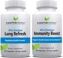 Lung Health and Immunity System תומך בתוספים | שיפור הנשימה וחיזוק ההגנה על החיסון שלך | 30 יום אספקה של כל אחד