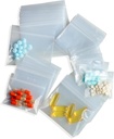300 Packs Small Pill Bags, 6 mil Sturdy 3 Assorted Sizes 2x1.85', 2.5x2.25', 3x2.75's ניילון Bags, Reusable Bags Clear Zip Bags, Pill Pouch Bags for Travel Storage תכשיטים and Small Crafts