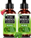 (2 Pack) אורגני Moringa נוזל טיפות עבור אנרגיה, Metabolism Immune תמיכה, Moringa לחלץ 6X Absorption Than אבקת קפסולות, תוספי מזון ירוק לנשים