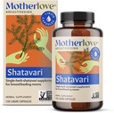 Motherlove Shatavari (120 קפסולות נוזליות) תוסף לנקה לתמיכה באספקת חלב השד במהלך מניפסט - Non-GMO, אורגני Herbs, טבעוני, כשר