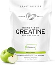 שריר חג Creapure - אבקת Creatine Monohydrate אלומיניום | Premium Pre-Workout or Post-Workout | Flavored Creatine for Women & Men | Easy to Mix, Gluten-Free, Safe and Pure (Green Apple, 250g)