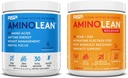 RSP NUTRITION AminoLean Pre Workout Energy (כחול פטל 30 משרתים) עם AminoLean Recovery Post Workout Boost (Blood Orange 30 משרתים)