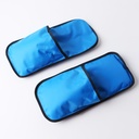 Cold Therapy Slippers, Foot Ice Pack Wrap, Neuropathy Slippers הקלה מהירה Ice Slippers עבור רגליים עייפות ו Swollen, רגליים חמות, Plantar Fasciitis הקלה (כחול, גדול)