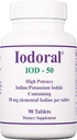 Optimox Iodoral 50 מ"ג תוסף - Potassium Iodide Tablets, תוספי בטיחות גבוהה, תמיכה Thyroid, ויטמינים ומינרלים - 90 Count Count
