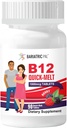 BariatricPal 1000mcg B12 סוכר חינם מלטס (90 Count)